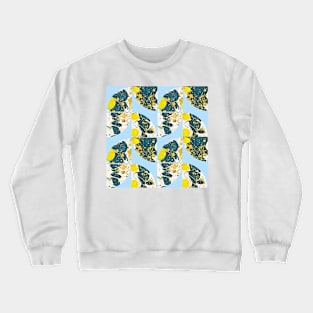 Abstract Marbled Paper Circles #3 Crewneck Sweatshirt